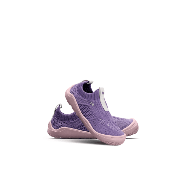 Kids Barefoot Slip-on Shoes Be Lenka Luppo Preschool - Lilac & Pink
