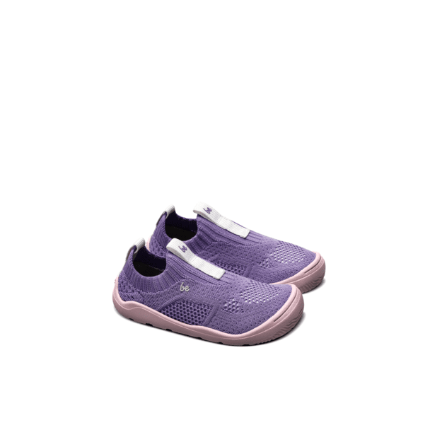 Kids Barefoot Slip-on Shoes Be Lenka Luppo Preschool - Lilac & Pink