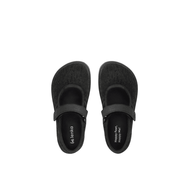 Kids Barefoot Ballerinas Be Lenka Tinkee Kids - All Black Sparkle