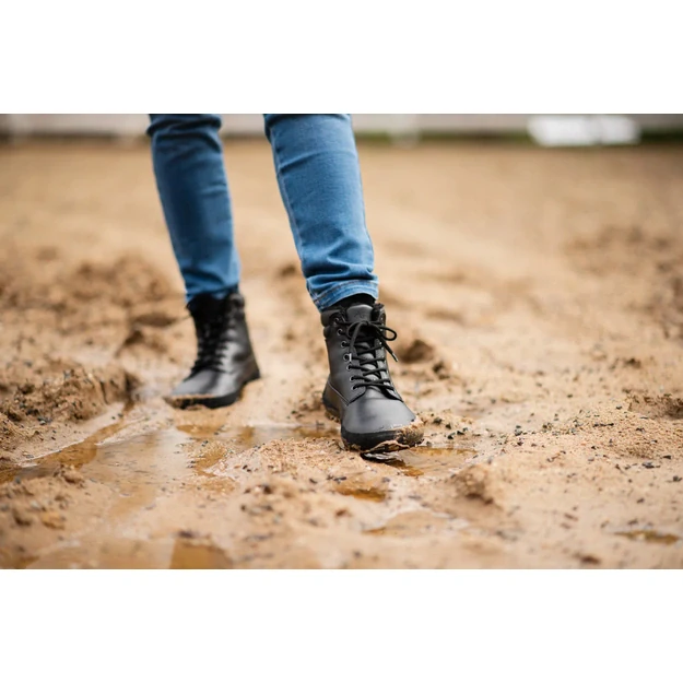 Ahinsa Shuma Black – žieminiai barefoot aulinukai juoda