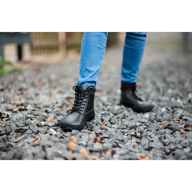Ahinsa Shuma Black – žieminiai barefoot aulinukai juoda