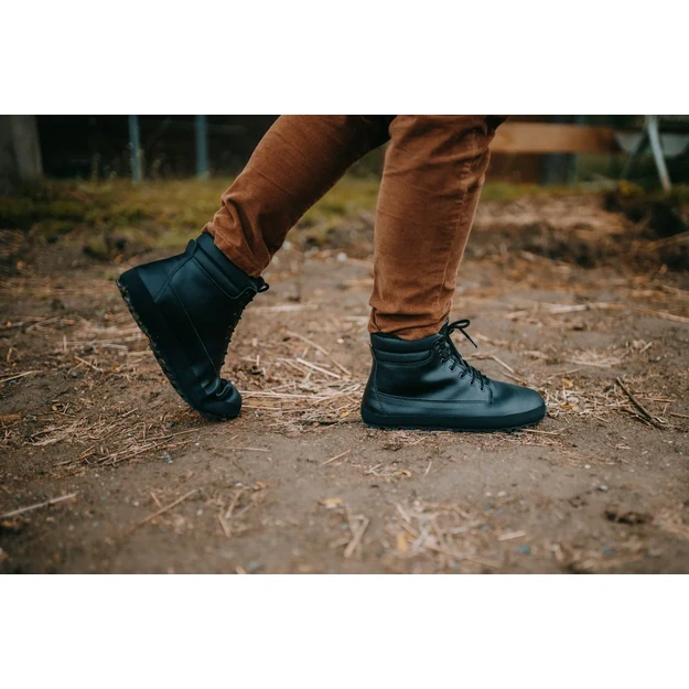 Ahinsa Shuma Black – žieminiai barefoot aulinukai juoda