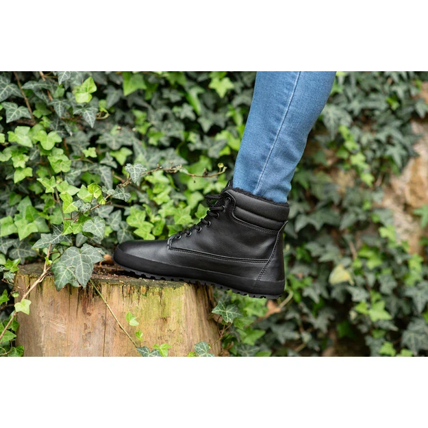Ahinsa Shuma Black – žieminiai barefoot aulinukai juoda