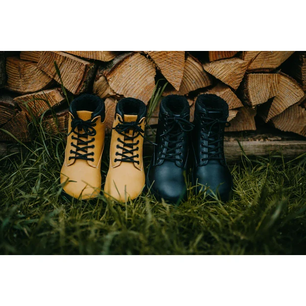 Ahinsa Shuma Black – žieminiai barefoot aulinukai juoda