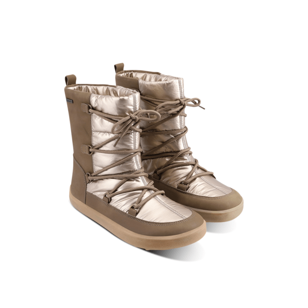 Winter Barefoot Boots Be Lenka Snowfox Woman - Champagne & Brown