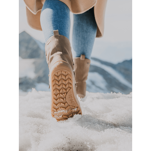 Winter Barefoot Boots Be Lenka Snowfox Woman - Champagne & Brown