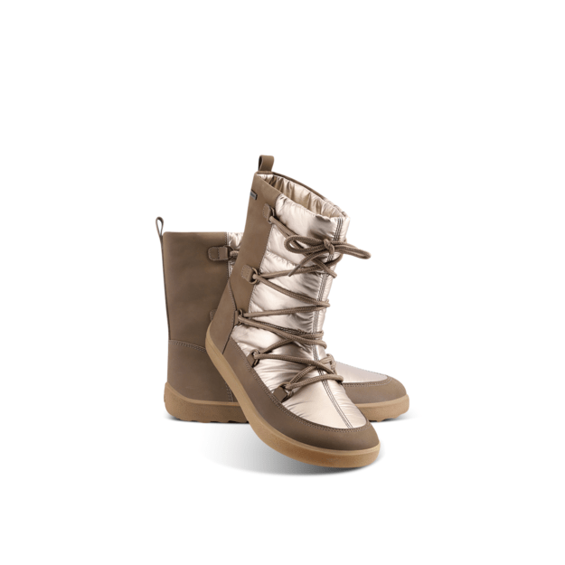 Winter Barefoot Boots Be Lenka Snowfox Woman - Champagne & Brown