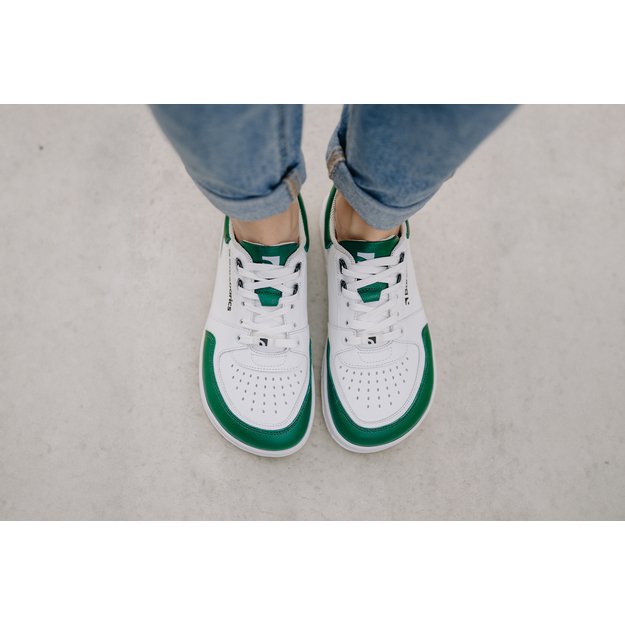 Barefoot Sneakers Barebarics Wave - White & Dark Green