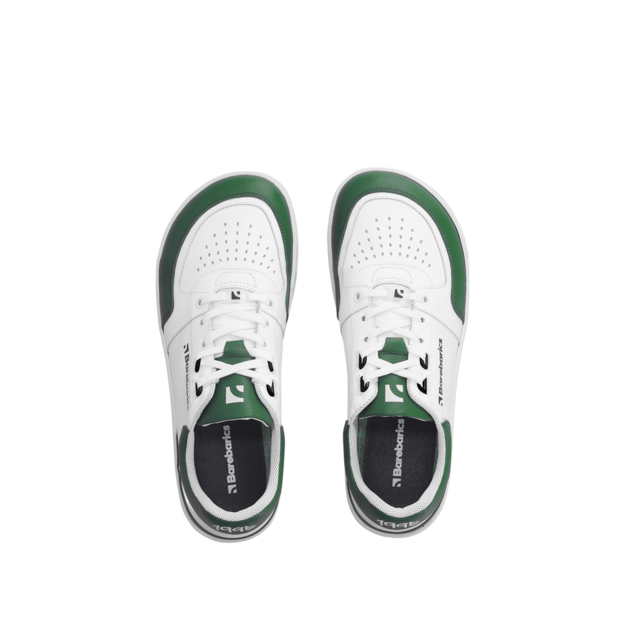 Barefoot Sneakers Barebarics Wave - White & Dark Green
