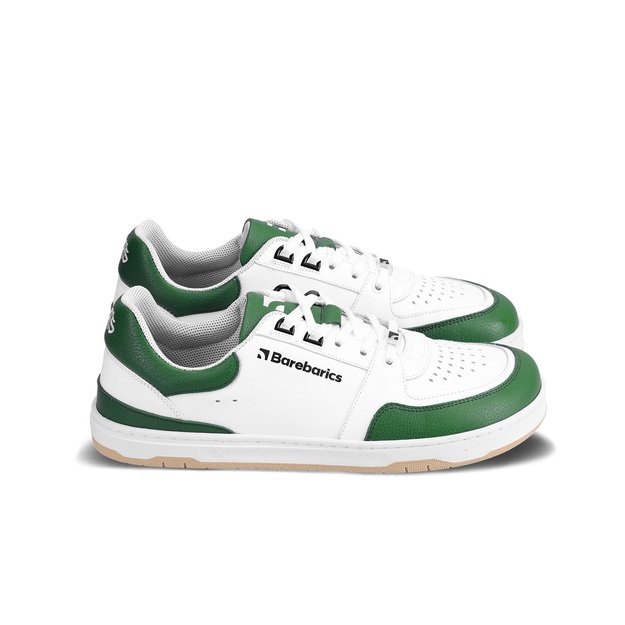 Barefoot Sneakers Barebarics Wave - White & Dark Green