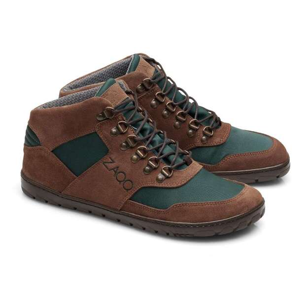 ZAQQ barefoot batai HIQE Mid Brown Green Waterproof