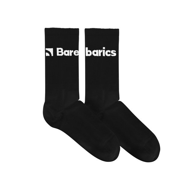 Barebarics - Barefoot kojinės - Crew - juoda - didelis logotipas