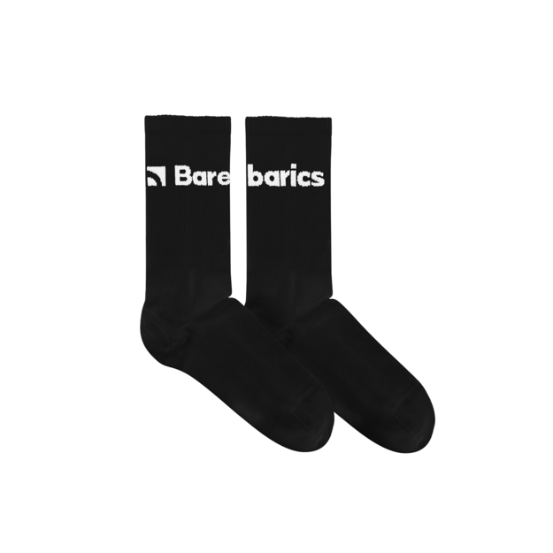 Barebarics - Barefoot kojinės - Crew - juoda - didelis logotipas