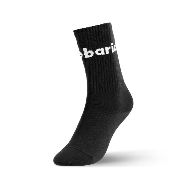 Barebarics - Barefoot kojinės - Crew - juoda - didelis logotipas