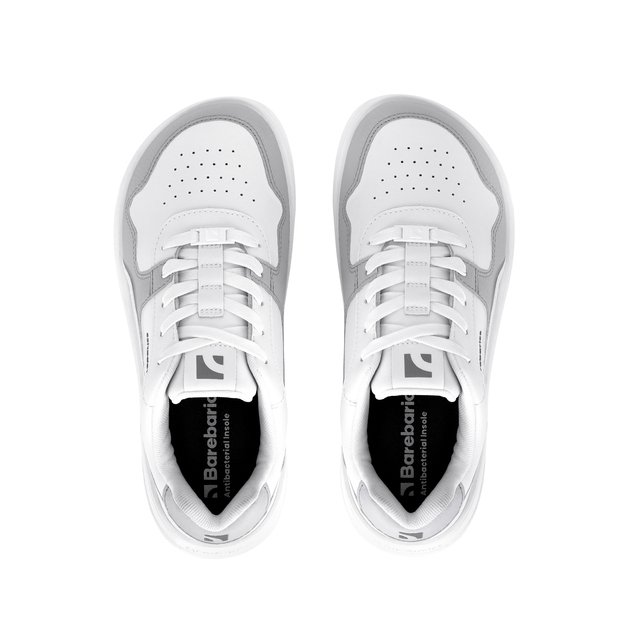 Barefoot Sneakers Barebarics Zing - White & Light Grey