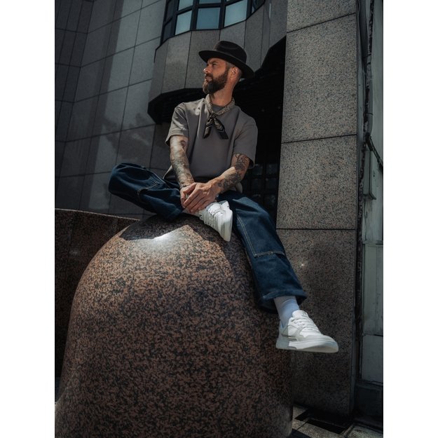 Barefoot Sneakers Barebarics Zing - White & Light Grey