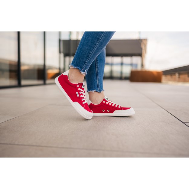 Barefoot Sneakers Be Lenka Rebound - Red & White