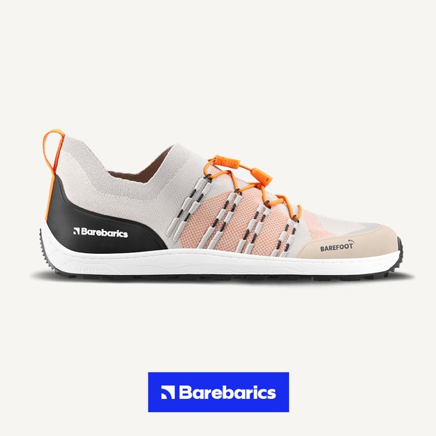 Barefoot Sneakers Barebarics Voyager - Beige & White