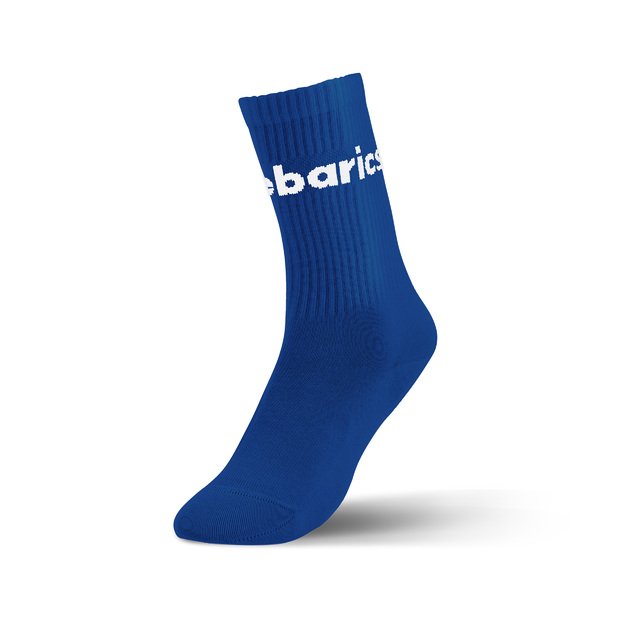 Barebarics - Barefoot Socks - Crew - Cobalt Blue - Big logo