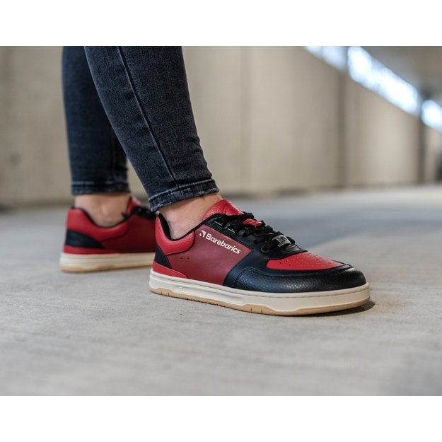 Barefoot Sneakers Barebarics Wave - Black & Red
