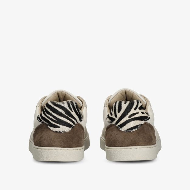 D&aacute;msk&eacute; Barefoot Tenisky GROUNDIES&reg; Nova GS1 &Scaron;ed&aacute;/Zebra