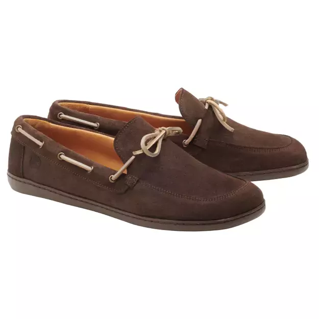 ZAQQ barefoot klasikiniai batai QEA Velours Darkbrown