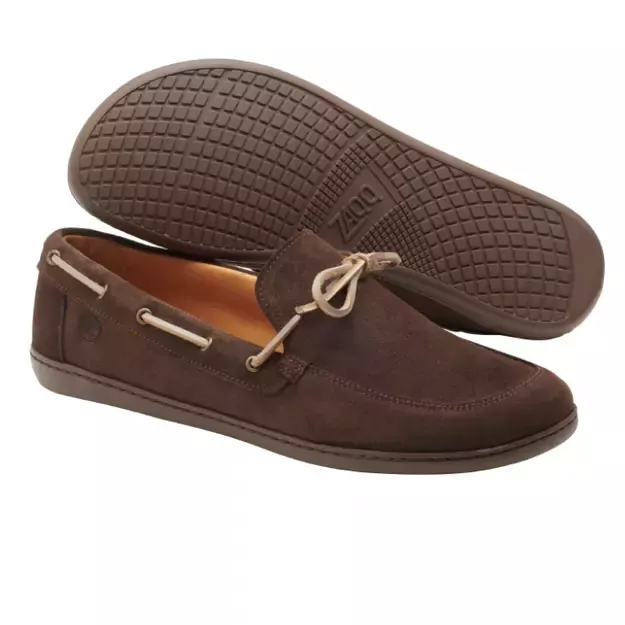 ZAQQ barefoot klasikiniai batai QEA Velours Darkbrown