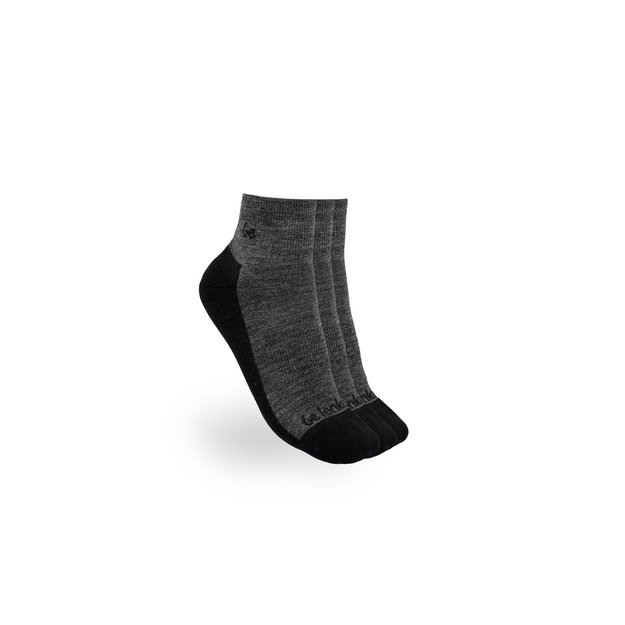 Barefoot Socks Be Lenka - Crew - Merino Wool – Grey - 3 pack