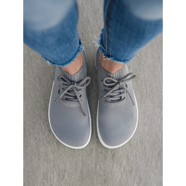 Barefoot Sneakers - Be Lenka Stride - Grey & White