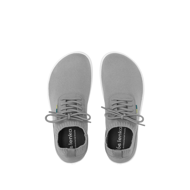 Barefoot Sneakers - Be Lenka Stride - Grey & White