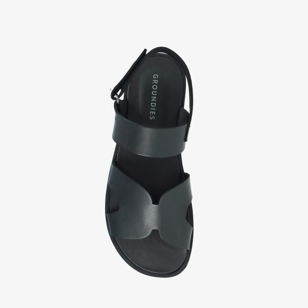 GROUNDIES® barefoot basutės Juno juoda