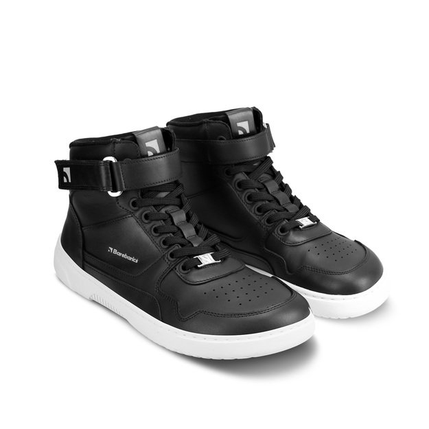 Barefoot kedai Barebarics Zing - High Top - juoda/balta - oda