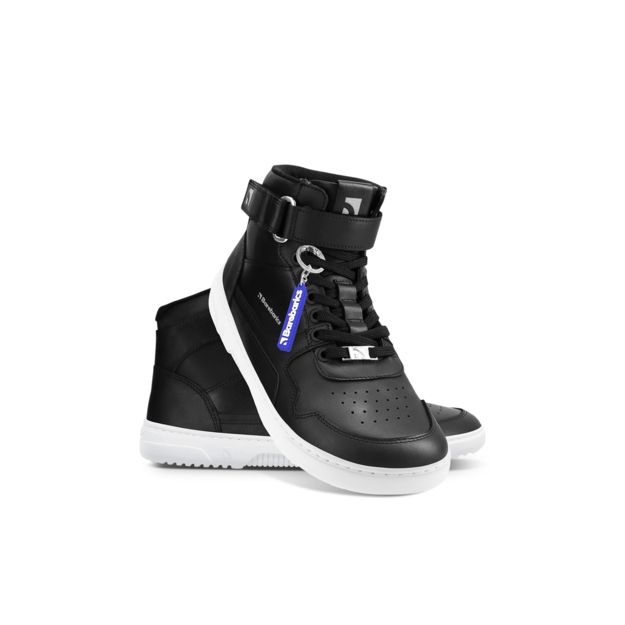 Barefoot kedai Barebarics Zing - High Top - juoda/balta - oda