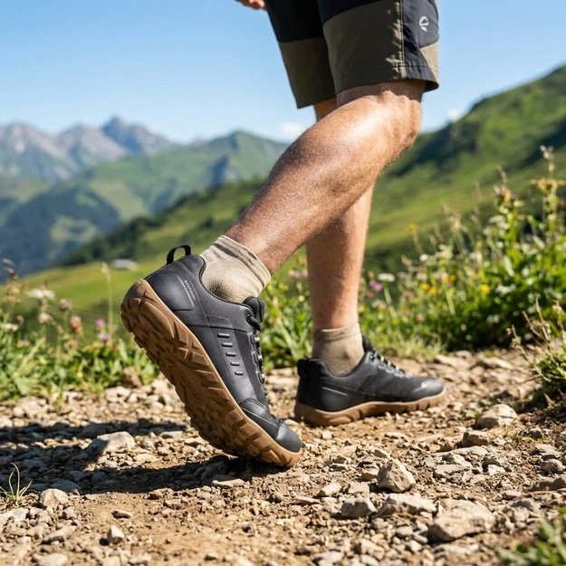 Barefoot Outdoorov&eacute; Boty GROUNDIES&reg; All Terrain Low 2.0 Čern&eacute;