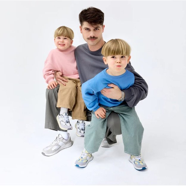 Dětsk&eacute; Barefoot Tenisky GROUNDIES&reg; Starlite 2.0 Junior Citronovo Modr&eacute;