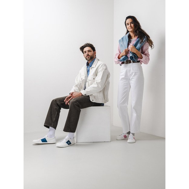 Barefoot Sneakers Be Lenka Elite - White & Dark Blue