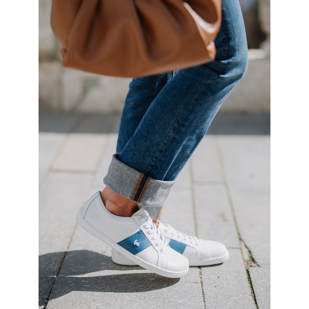 Barefoot Sneakers Be Lenka Elite - White & Dark Blue