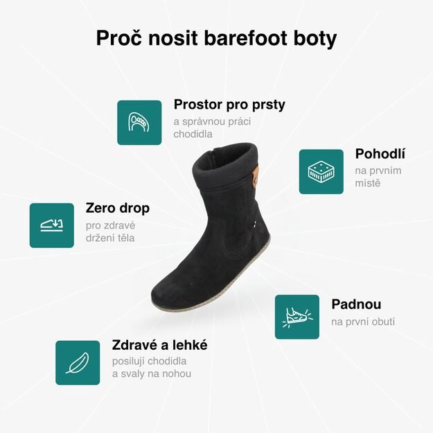 GROUNDIES® moteriški Barefoot ICELAND juoda 7