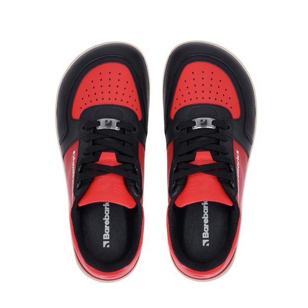 Barefoot Sneakers Barebarics Wave - Black & Red 4