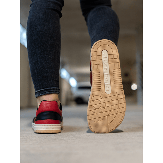 Barefoot Sneakers Barebarics Wave - Black & Red 5