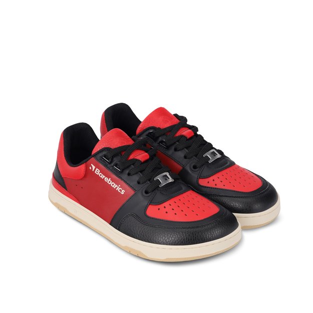 Barefoot Sneakers Barebarics Wave - Black & Red 12