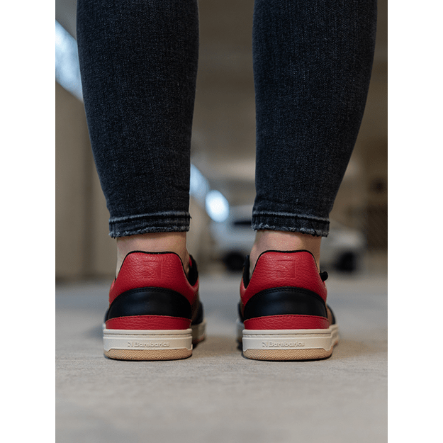 Barefoot Sneakers Barebarics Wave - Black & Red 13