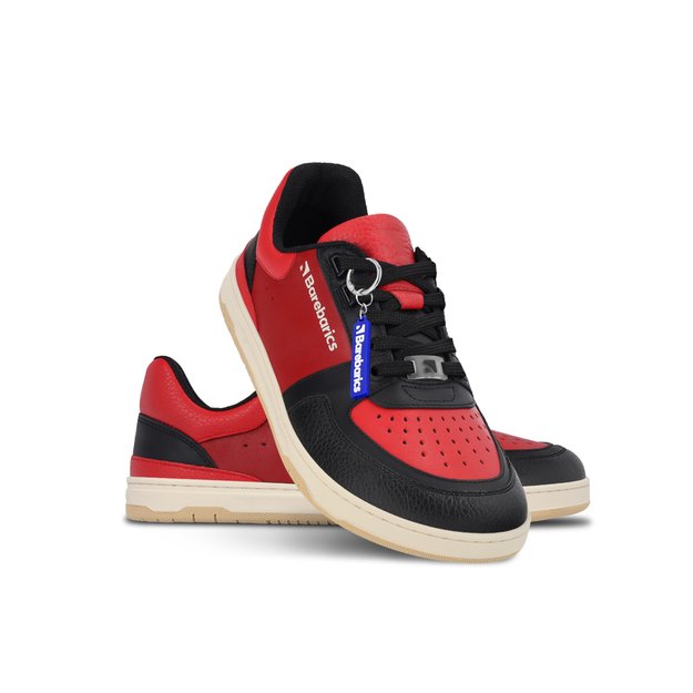 Barefoot Sneakers Barebarics Wave - Black & Red 1
