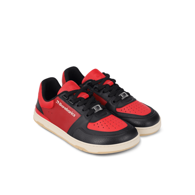 Barefoot Sneakers Barebarics Wave - Black & Red 10