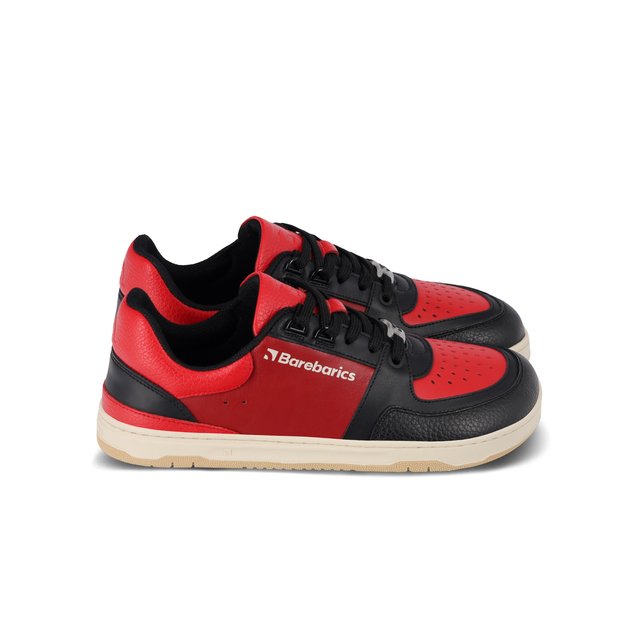Barefoot Sneakers Barebarics Wave - Black & Red 8