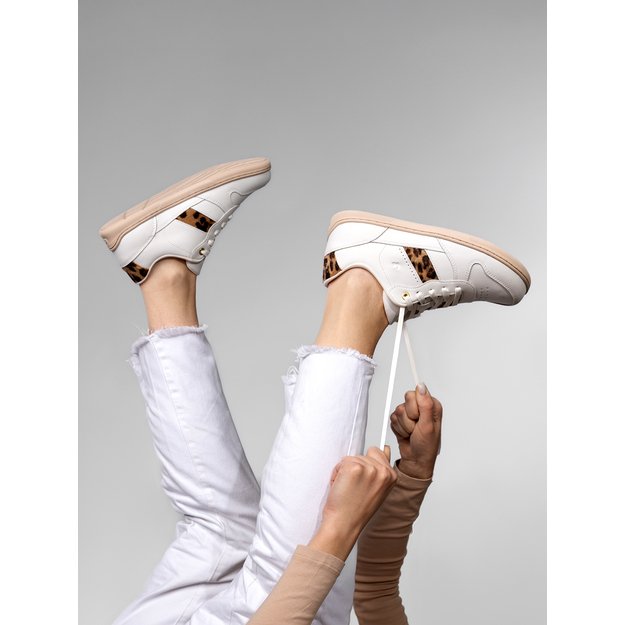 Barefoot Sneakers Be Lenka Cellestia - White & Leopard 1