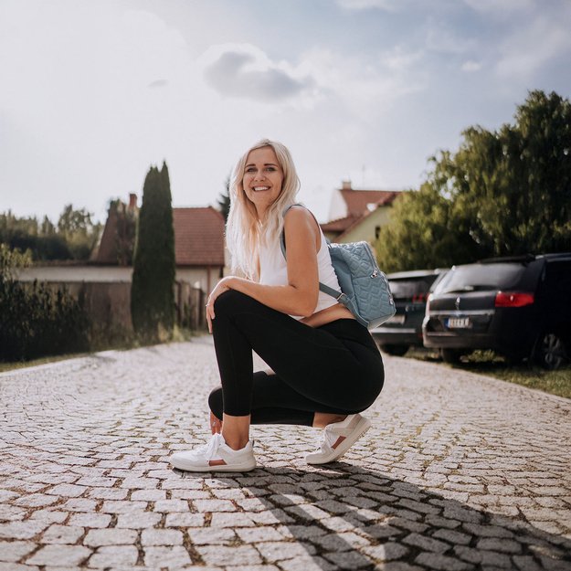 Skinners barefoot Oldschooler II balta/rožinė