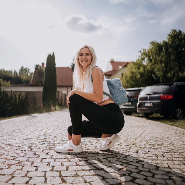 Skinners barefoot Oldschooler II balta/rožinė