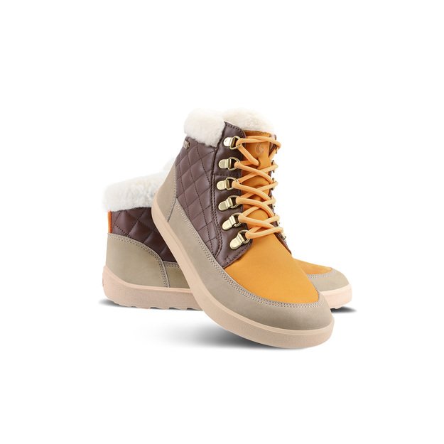 Barefoot Boots Be Lenka Olivia - Taupe, Dark Brown & Orange