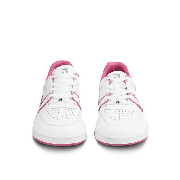 Barefoot Sneakers Barebarics Arise - White & Raspberry Pink